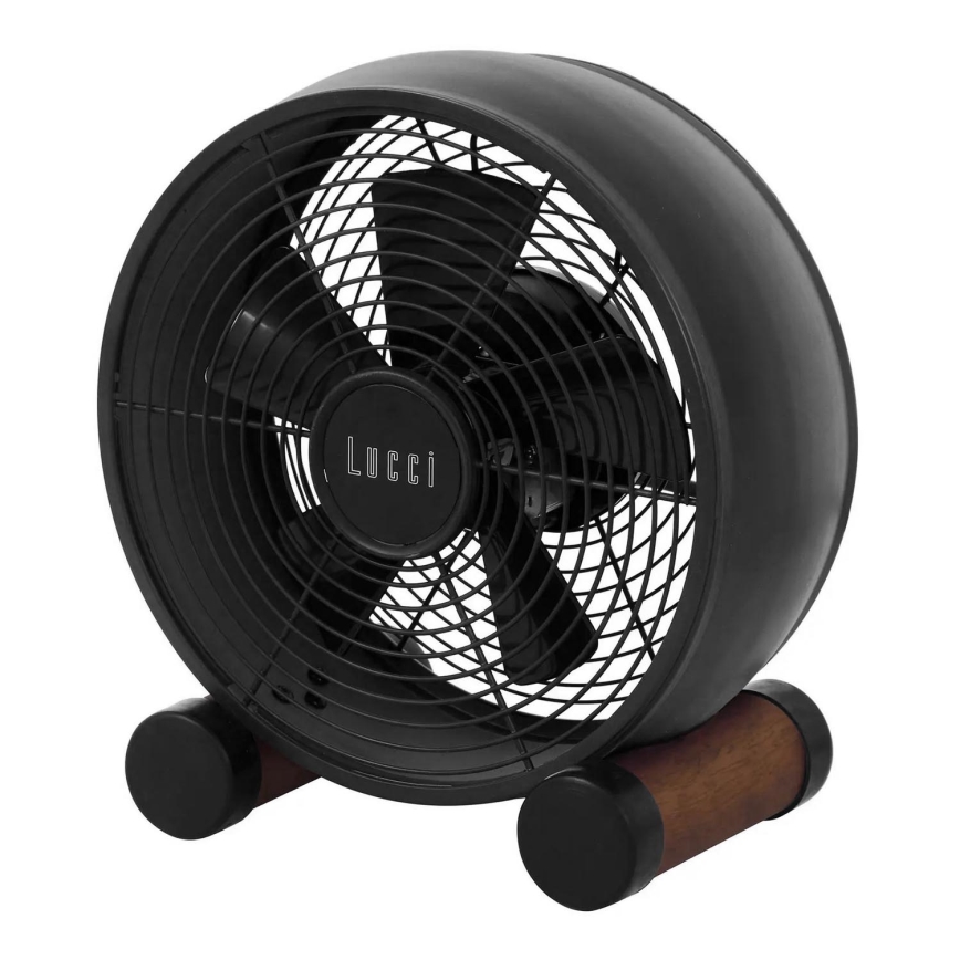 Lucci air 213121 - Stolní ventilátor BREEZE hnědá pr. 20 cm