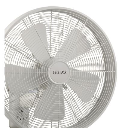 Lucci Air 213128EU - Nástěnný ventilátor BREEZE 55W/230V bílá pr. 46 cm + dálkové ovládání