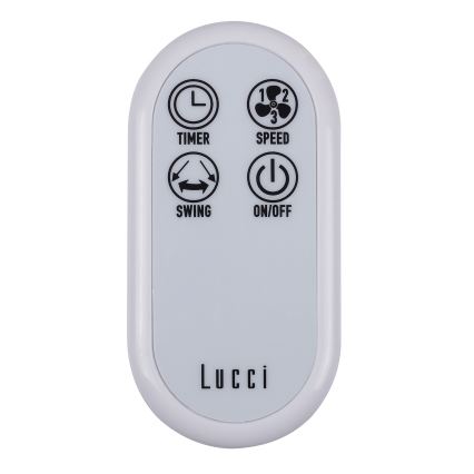 Lucci Air 213128EU - Nástěnný ventilátor BREEZE 55W/230V bílá pr. 46 cm + dálkové ovládání