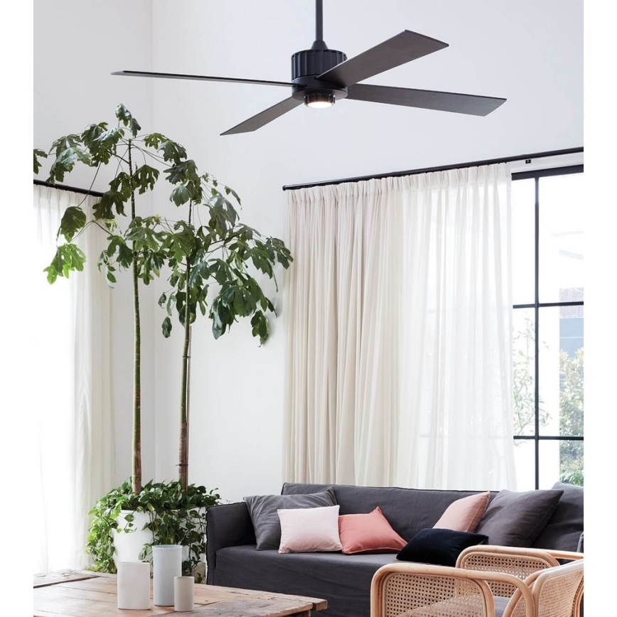 Lucci air 213170 - LED Stropní ventilátor NEWPORT wenge/hnědá + dálkové ovládání