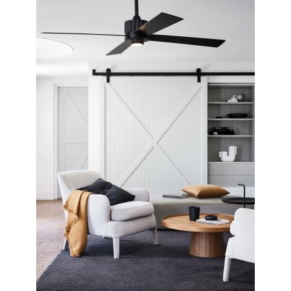 Lucci air 213170 - LED Stropní ventilátor NEWPORT wenge/hnědá + dálkové ovládání