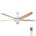 Lucci air 213176-LED Stmívatelný stropní ventilátor LOUISVILLE 1xGX53/18W/230V dřevo/bílá pr. 157 cm + dálkové ovládání
