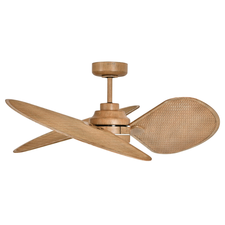 Lucci Air 21325549 - LED Stmívatelný stropní ventilátor SABLE 1xGX53/12W/230V 3000/4000/5000K pr. 91,5 cm hnědá + dálkové ovládání
