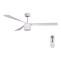 Lucci air 213280 - Stropní ventilátor PEREGRINE 1xGX53/12W/230V bílá pr. 142 cm + dálkové ovládání