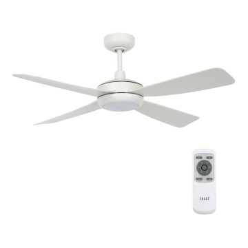 Lucci air 213302 - LED Stmívatelný stropní ventilátor SLIPSTREAM 1xGX53/12W/230V bílá pr. 107 cm + dálkové ovládání
