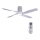 Lucci air 213350 - LED Stmívatelný stropní ventilátor RIVIERA 1xGX53/12W/230V bílá pr. 132 cm + dálkové ovládání