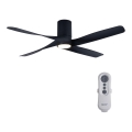 Lucci air 213351 - LED Stmívatelný stropní ventilátor RIVIERA 1xGX53/12W/230V černá pr. 132 cm + dálkové ovládání