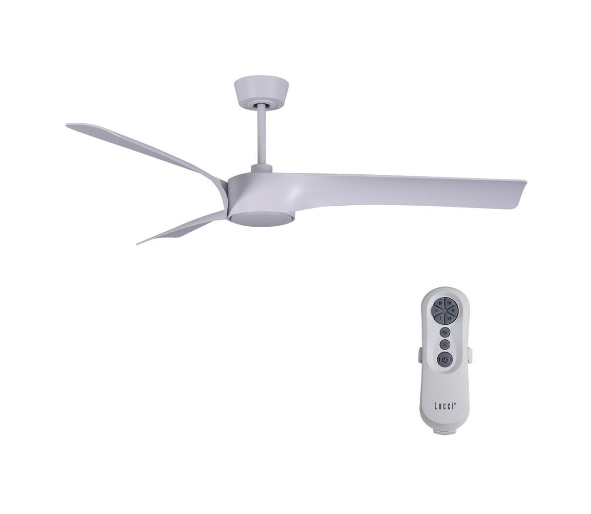 Lucci air Lucci air 213357-LED Stmívatelný stropní ventilátor LINE 1xGX53/12W/230V bílá+DO FAN00260