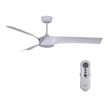 Lucci air 213357 - LED Stmívatelný stropní ventilátor LINE 1xGX53/12W/230V bílá pr. 132 cm + dálkové ovládání