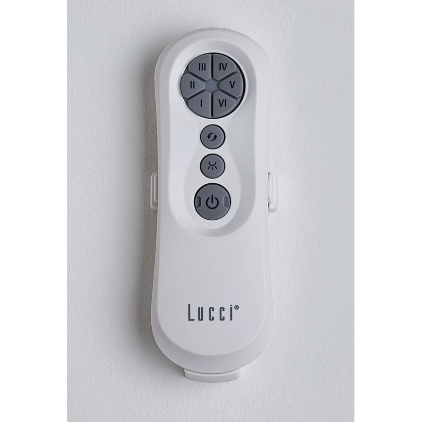 Lucci air 213357 - LED Stmívatelný stropní ventilátor LINE 1xGX53/12W/230V bílá + dálkové ovládání