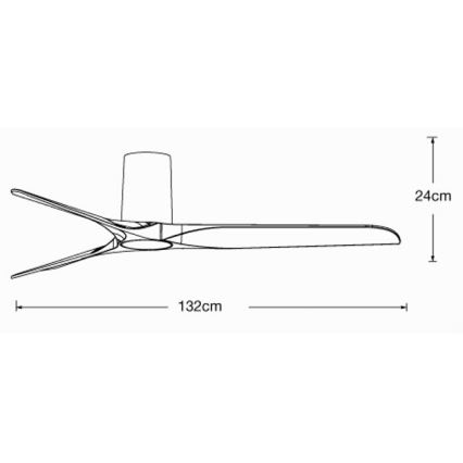Lucci air 21610049 - Stropní ventilátor LONDO bílá pr. 132 cm + dálkové ovládání
