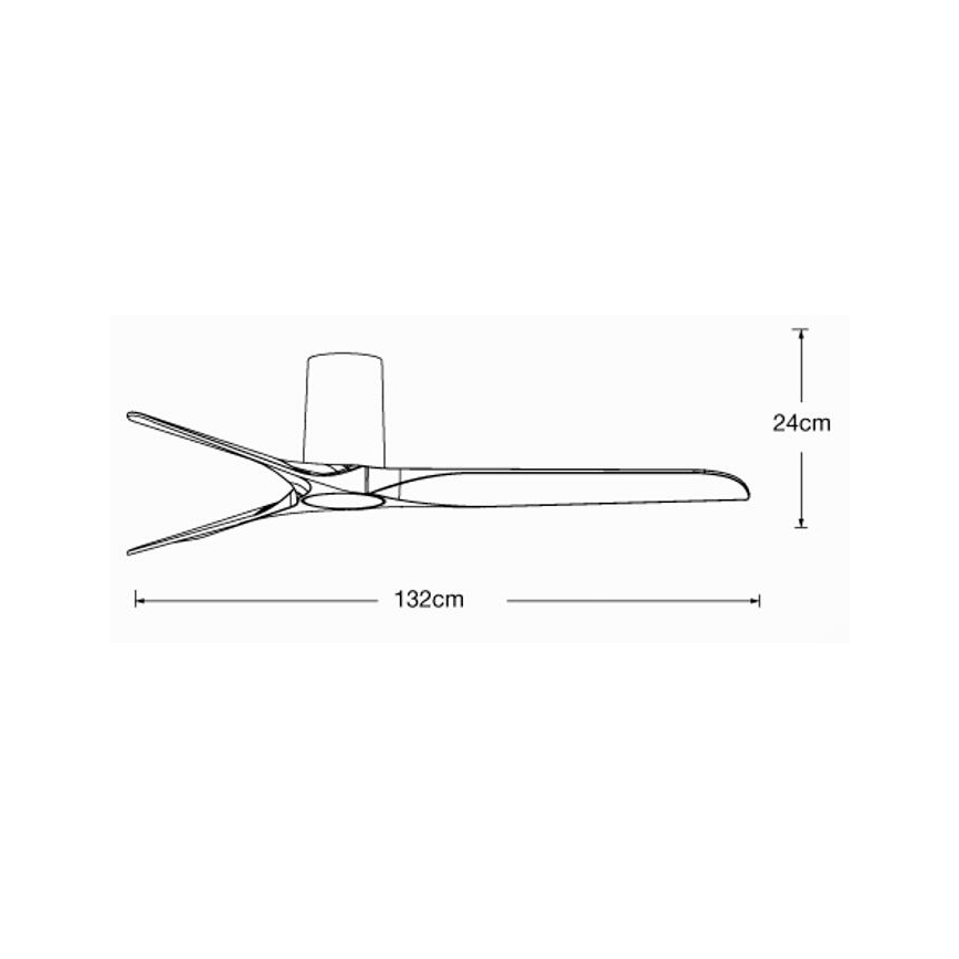 Lucci air 21610049 - Stropní ventilátor LONDO bílá pr. 132 cm + dálkové ovládání
