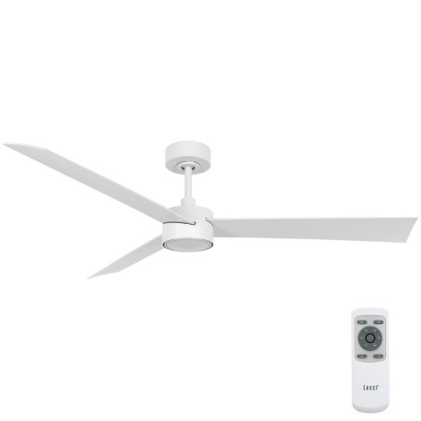 Lucci air 21610349- LED Stmívatelný stropní ventilátor CLIMATE 1xGX53/12W/230V bílá + dálkové ovládání