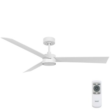 Lucci air 21610349- LED Stmívatelný stropní ventilátor CLIMATE 1xGX53/12W/230V bílá pr. 132 cm + dálkové ovládání