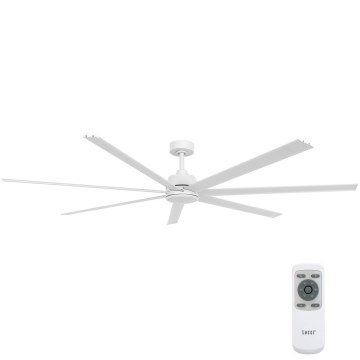 Lucci air 21610849 - Stropní ventilátor ATLANTA 1xGX53/12W/230V bílá pr. 183 cm + dálkové ovládání