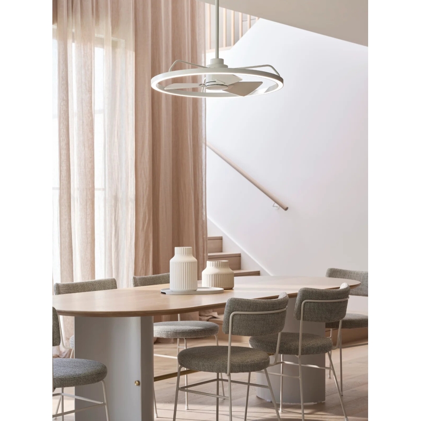 Lucci Air 21612286 - LED Stmívatelný stropní ventilátor CESSNA LED/36W/230V 3000/4000/5000K bílá + dálkové ovládání