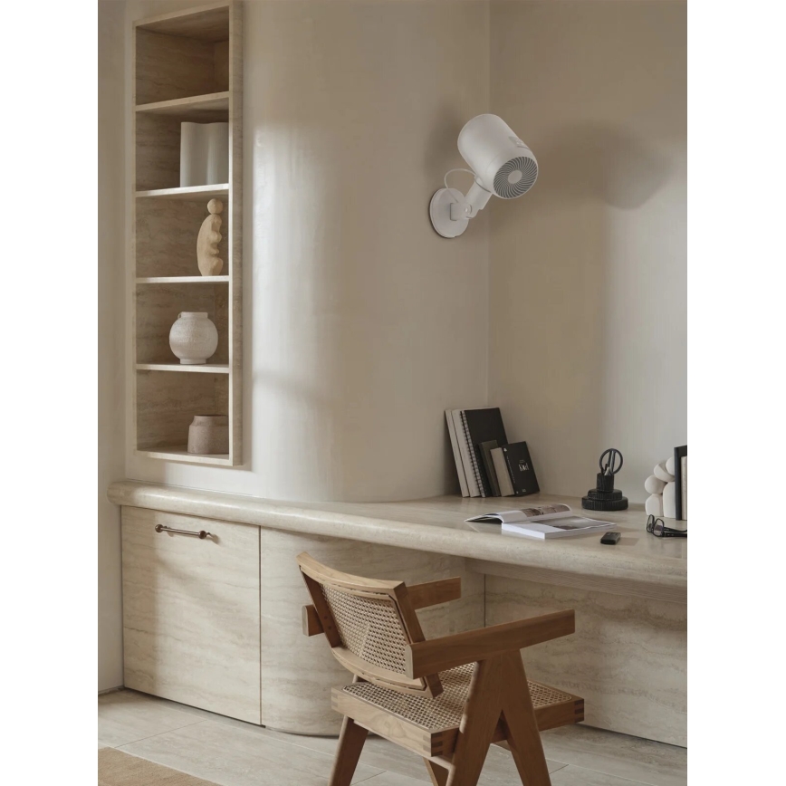 Lucci Air 21612549 - Nástěnný ventilátor JET 32W/230V bílá + dálkové ovládání