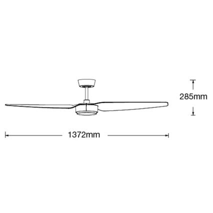Lucci air 21615449 - Stropní ventilátor CONDOR černá + dálkové ovládání
