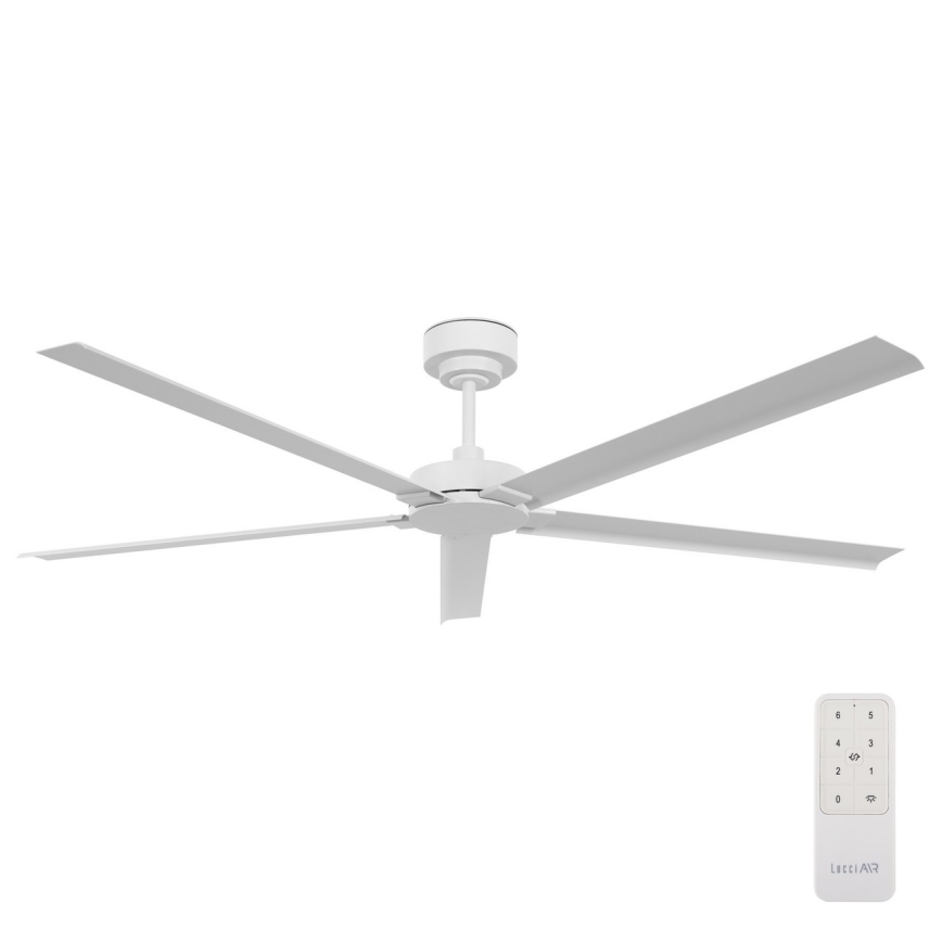 Lucci air 21616049 - Stropní ventilátor MONZA IP55 bílá + dálkové ovládání