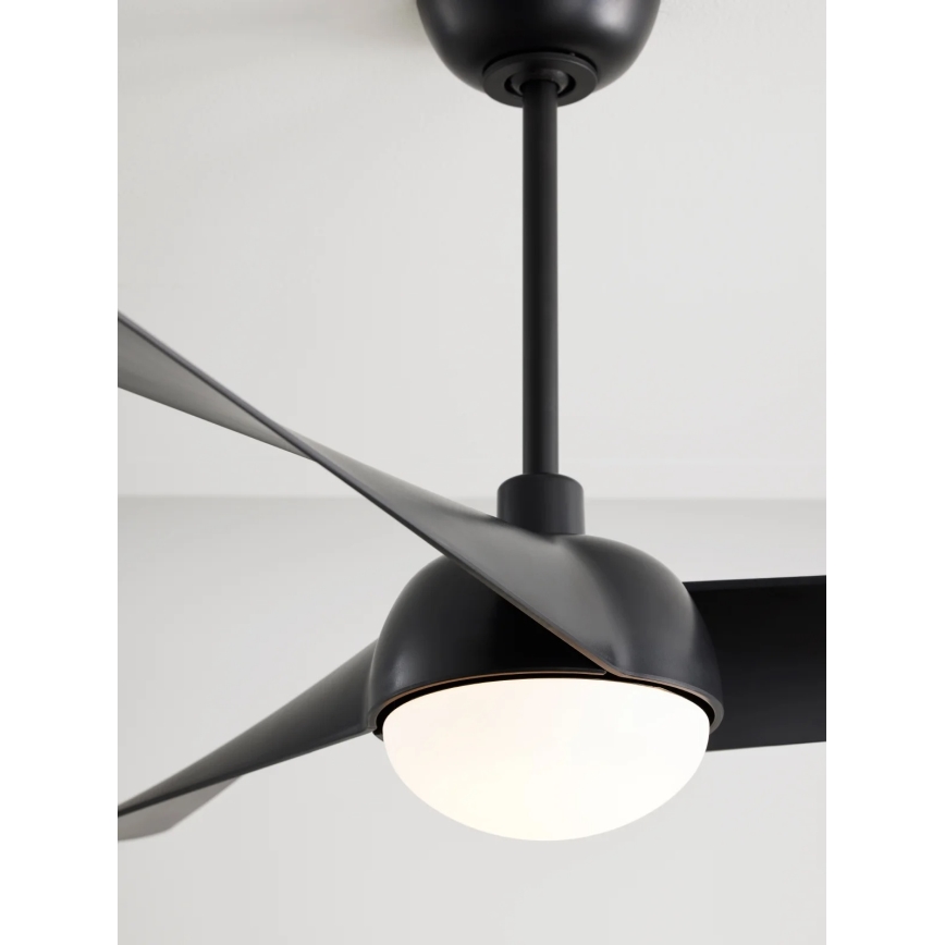 Lucci Air 21617149 - LED Stmívatelný stropní ventilátor OSPREY 1xGX53/12W/230V pr. 132 cm černá + dálkové ovládání