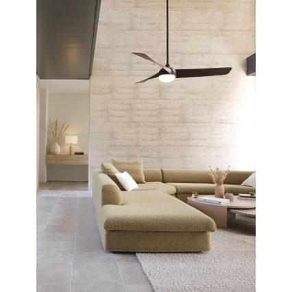 Lucci Air 21617249 - LED Stmívatelný stropní ventilátor OSPREY 1xGX53/12W/230V pr. 132 cm bronz + dálkové ovládání
