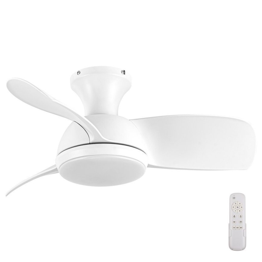 Lucci air 513071 - LED Stmívatelný stropní ventilátor SYROS LED/18W/230V 3000/4000/6000K bílá + dálkové ovládání