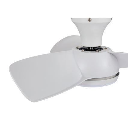 Lucci air 513071 - LED Stmívatelný stropní ventilátor SYROS LED/18W/230V 3000/4000/6000K bílá + dálkové ovládání