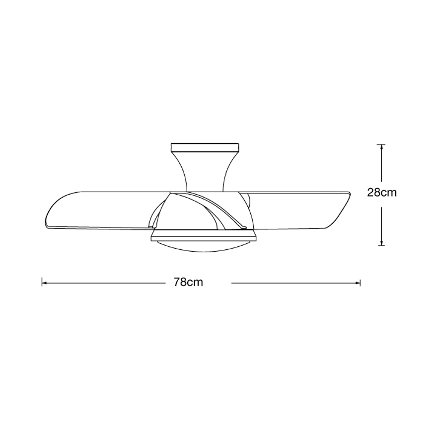 Lucci air 513071 - LED Stmívatelný stropní ventilátor SYROS LED/18W/230V 3000/4000/6000K bílá + dálkové ovládání