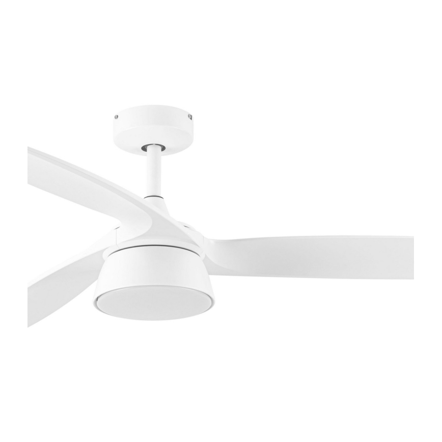 Lucci Air 513073 - LED Stmívatelný stropní ventilátor BRONX LED/18W/230V 3000/4000/6000K pr. 132 cm bílá + dálkové ovládání