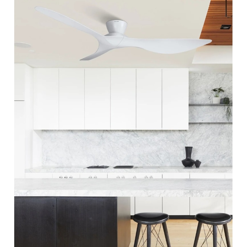 Lucci Air 514030 - Stropní ventilátor KOTARA pr. 137 cm bílá + dálkové ovládání