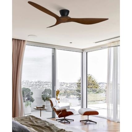 Lucci Air 514032 - Stropní ventilátor KOTARA pr. 137 cm hnědá/černá + dálkové ovládání
