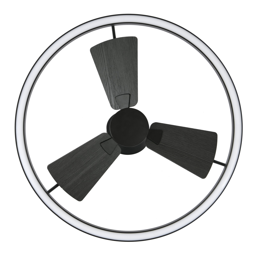 Lucci Air 516124 - LED Stmívatelný stropní ventilátor CESSNA LED/36W/230V 3000/4000/5000K černá + dálkové ovládání