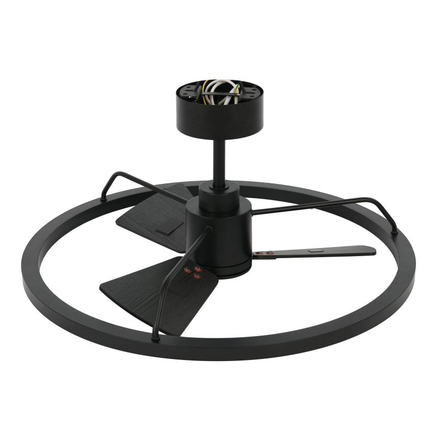 Lucci Air 516124 - LED Stmívatelný stropní ventilátor CESSNA LED/36W/230V 3000/4000/5000K černá + dálkové ovládání