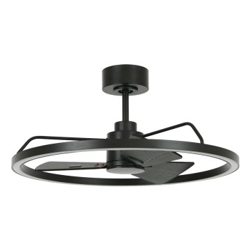 Lucci Air 516124 - LED Stmívatelný stropní ventilátor CESSNA LED/36W/230V 3000/4000/5000K černá + dálkové ovládání