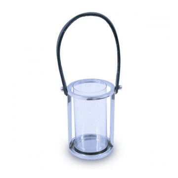 Lucerna FRAGIL 20 cm lesklý chrom/černá