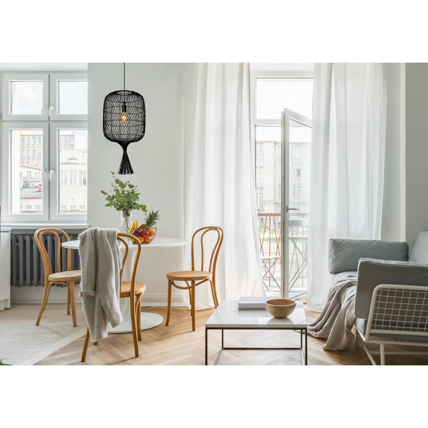 Lucide 03436/40/30 - Lustr na lanku GARVE 1xE27/40W/230V černá