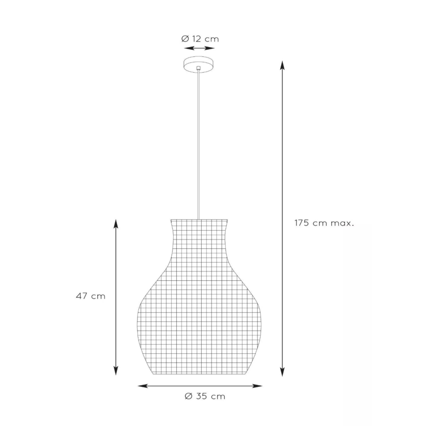 Lucide 03438/35/30 - Lustr na lanku ALBAN 1xE27/40W/230V