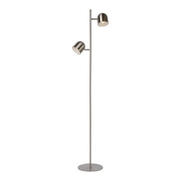 Lucide 03703/10/12 - LED Stmívatelná stojací lampa SKANSKA 2xLED/5W/230V matný chrom