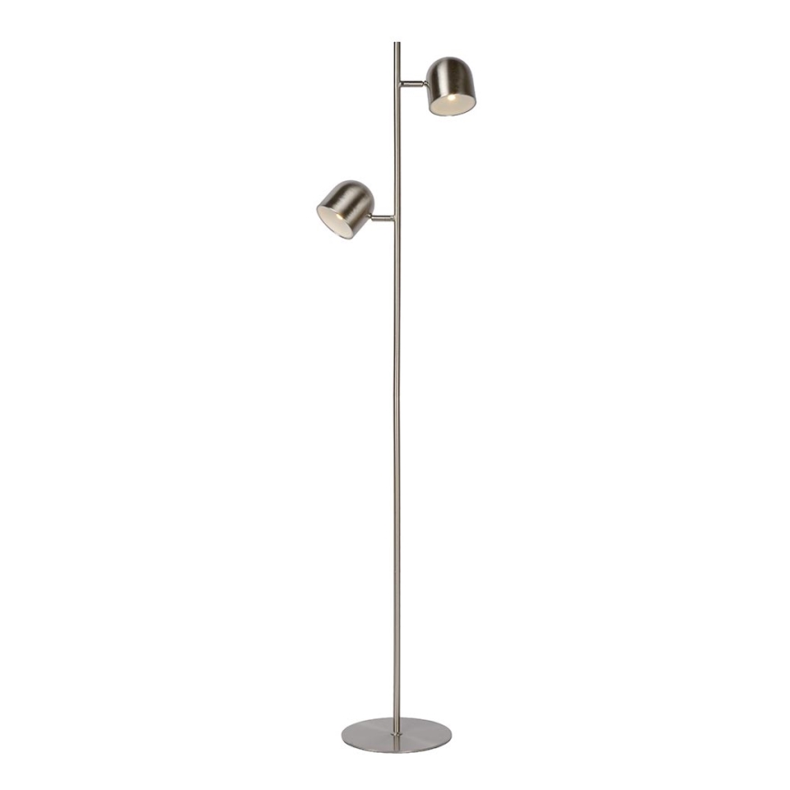 Lucide 03703/10/12 - LED Stmívatelná stojací lampa SKANSKA 2xLED/5W/230V matný chrom
