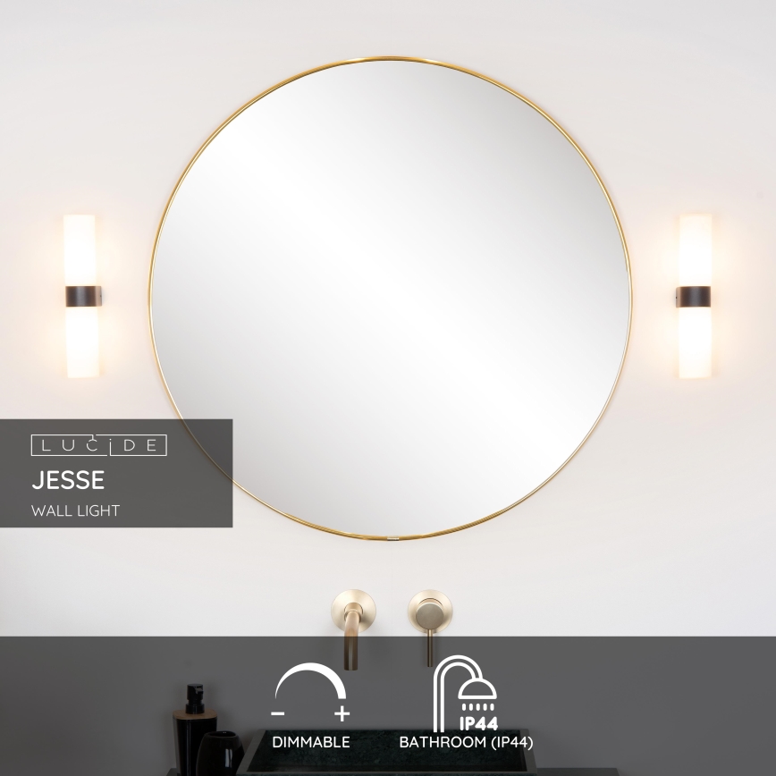 Lucide 04202/02/30 - Koupelnové nástěnné svítidlo JESSE 2xG9/33W/230V IP44