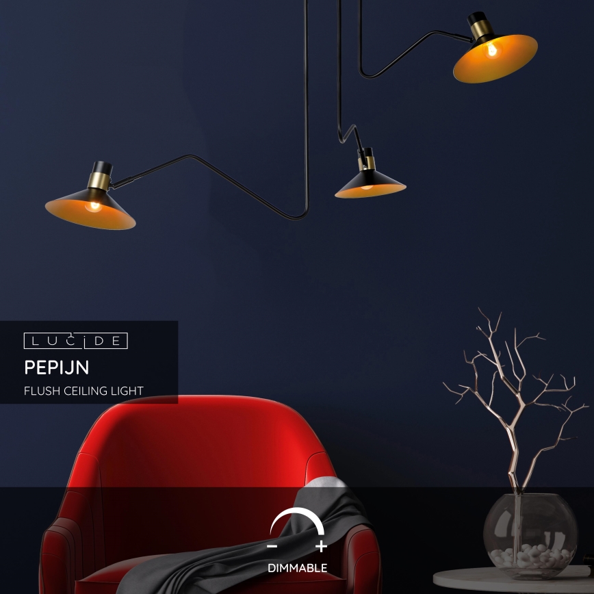 Lucide 05128/03/30 - Přisazený lustr PEPIJN 3xE14/40W/230V