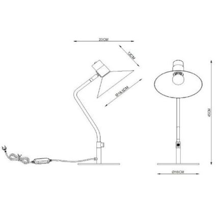 Lucide 05528/01/30 - Stmívatelná stolní lampa PEPIJN 1xE14/40W/230V