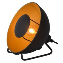 Lucide 05530/20/30 - Stolní lampa ALVARO 1xE14/25W/230V pr. 20 cm černá/zlatá