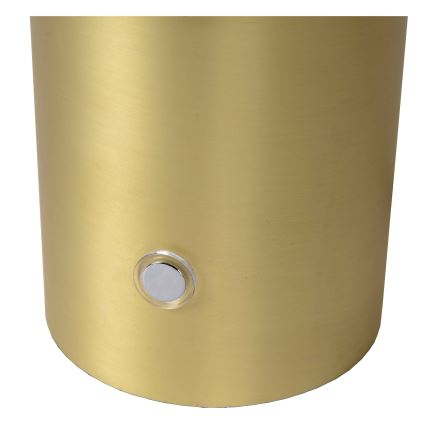 Lucide 05539/01/02 - Stmívatelná dotyková stolní lampa TIMON 1xE27/25W/230V pr. 27 cm zlatá/bílá