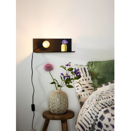 Lucide 06218/01/30 - Nástěnné svítidlo SEBO 1xE27/40W/230V černá