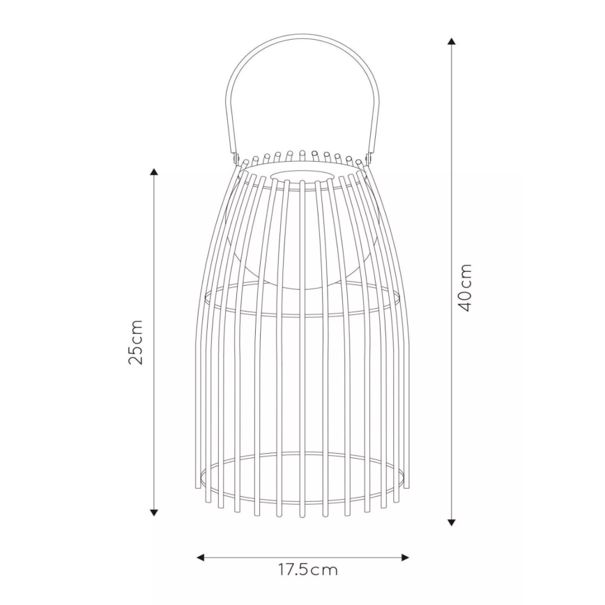Lucide 06801/01/33 - LED Stmívatelná dotyková lampa FJARA LED/0,3W/3,7V USB IP44 680 mAh