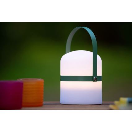 Lucide 06802/01/33 - LED Venkovní stmívatelná lampa LITTLE JOE LED/0,3W/3,7V USB IP44 680 mAh zelená