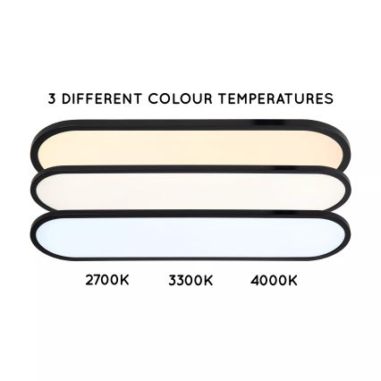 Lucide 07121/24/30 - LED Stmívatelné stropní svítidlo ELLY LED/24W/230V 2700/3300/4000K 20x60 cm