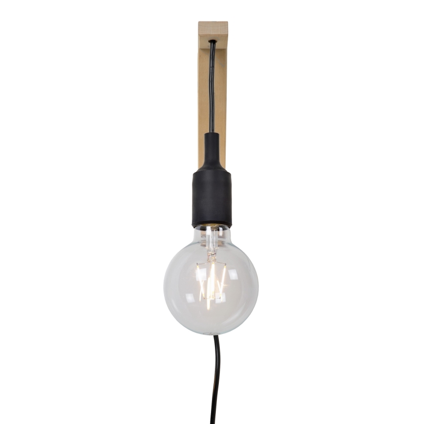 Lucide 08208/01/30 - Nástěnné svítidlo FIX WALL 1xE27/60W/230V černá