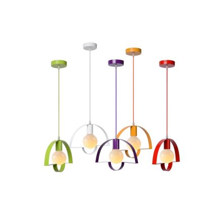 Lucide 08403/30/34 - Závěsné svítidlo SILHOUET 1xE27/60W/230V žluté